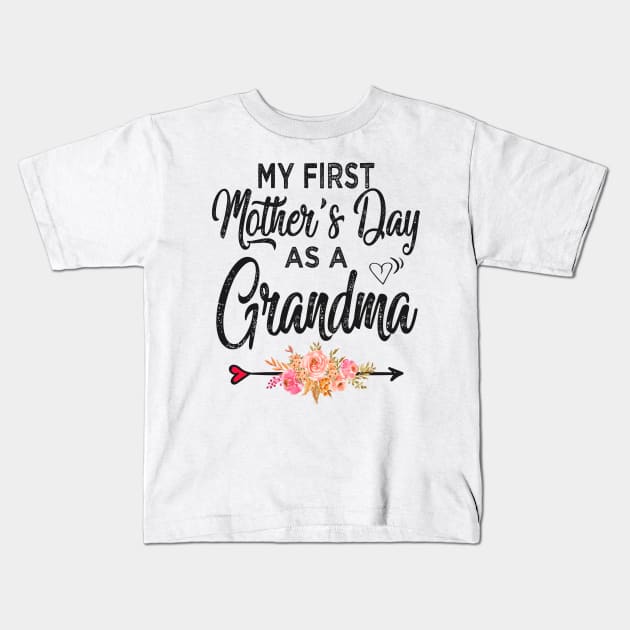 My first mothers day as a grandma Kids T-Shirt by Bagshaw Gravity